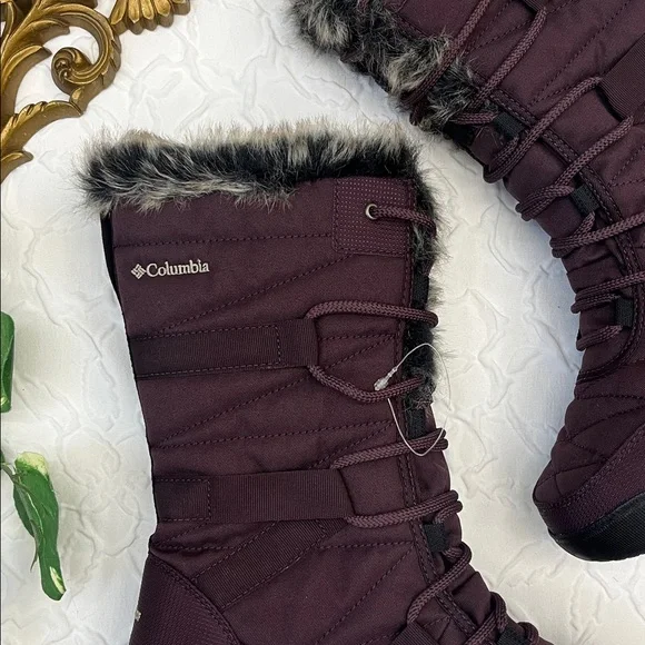 New Burgundy Columbia Winter Boots - Picture 2 of 9